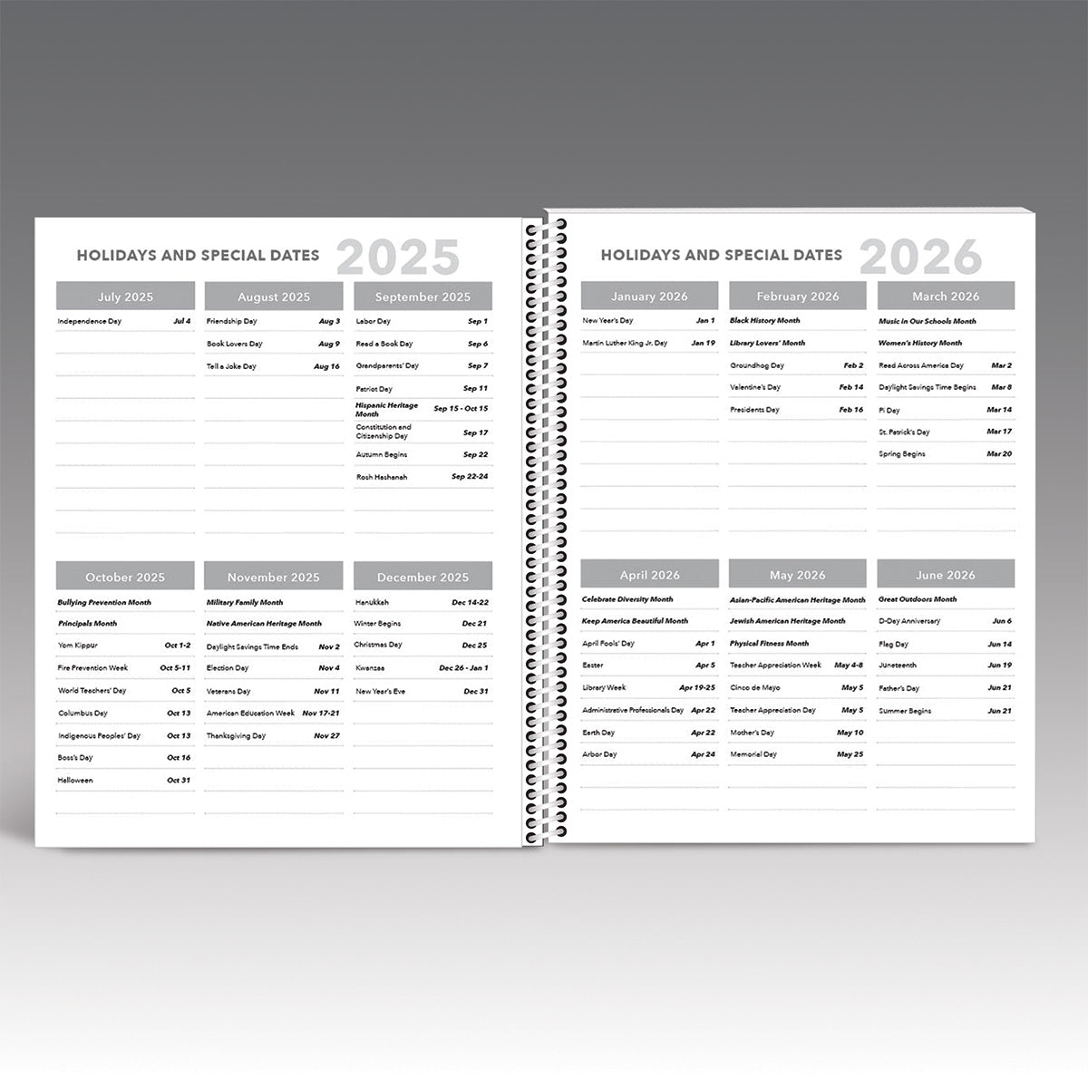 Angled Lines & Dots Planner