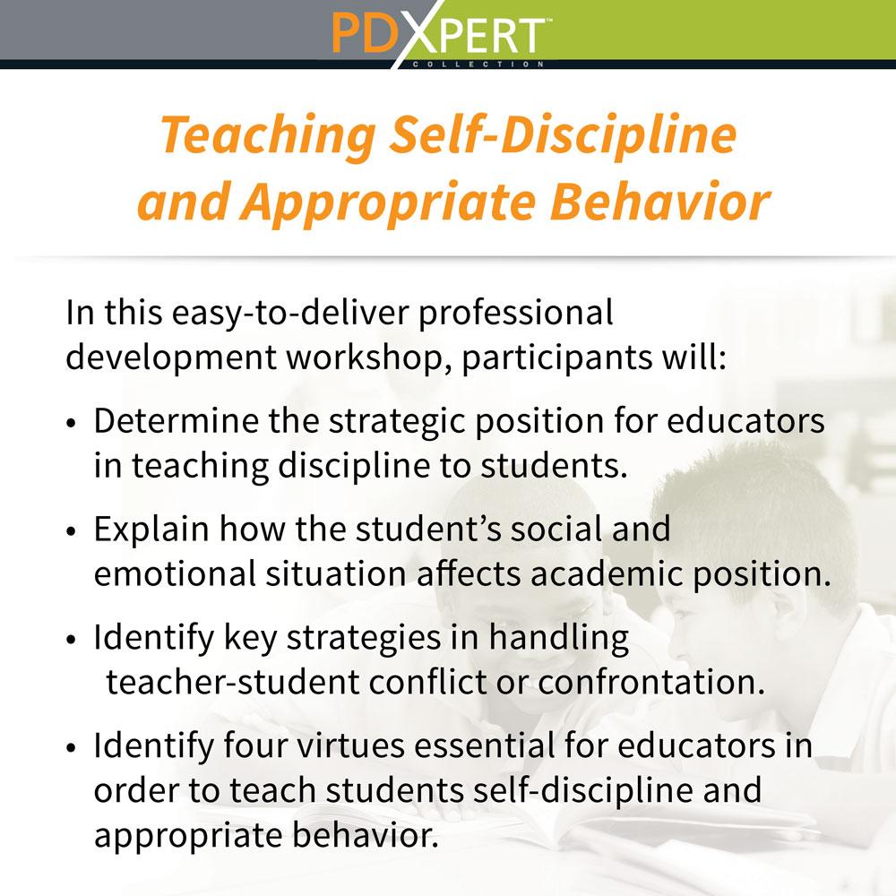 Ready-to-Use Inservice Workshops on Behavior: Teaching Self-Discipline and Appropriate Behavior